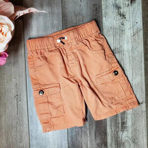 Wonder Nation Orange Toddler Boy Casual Denim Shorts Size 3T EUC